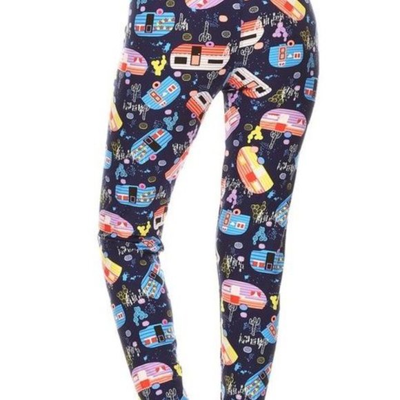 BLUE CAMPER RV LEGGINGS  XS, OS, 3X-5X - Picture 3 of 3